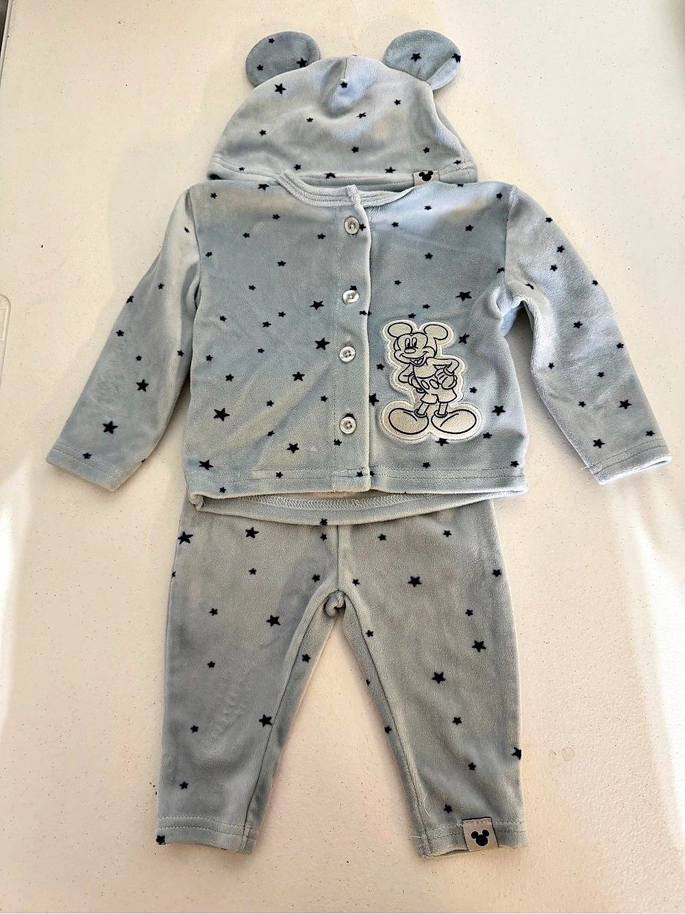Disney Mickey Mouse Star Baby Set 3/6M Like New